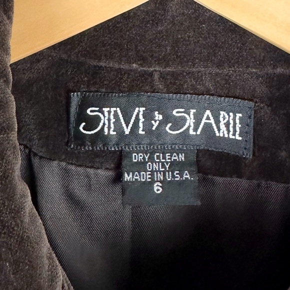 Steve by Searle Vintage 90's Brown Wool Coat - Picture 8 of 10